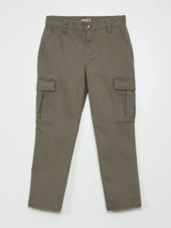 Pantaloni Slim Con Tasche