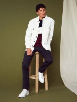 Pantaloni Slim In Jacquard