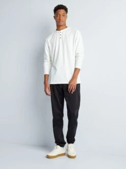 Pantaloni Stile Joggers In Denim +190 Cm