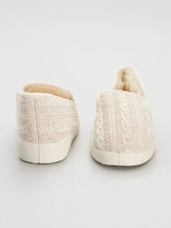 Pantofole A Scarpetta In Maglia -Kiabi pantofole a scarpetta in maglia beige zo083 1 frb3