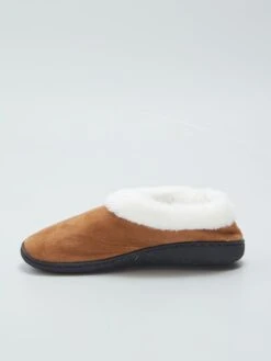 Pantofole A Stivaletto Foderate Di Pelliccia -Kiabi pantofole a stivaletto foderate di pelliccia marrone azf42 1 frb4