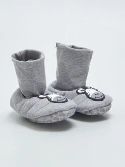 Pantofole A Stivaletto 'zebra'