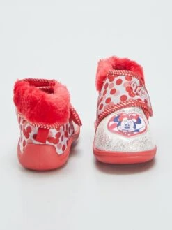 Pantofole Alte Con Chiusura A Strappo 'Minnie' -Kiabi pantofole alte con chiusura a strappo minnie rosso atc57 2 frb3
