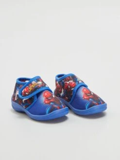Pantofole Alte Con Chiusura A Strappo 'Spiderman'