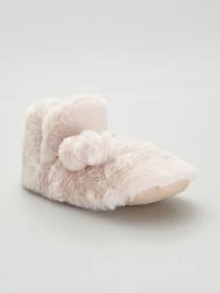 Pantofole Alte Con Pompon