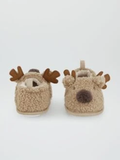 Pantofole Con Decorazione 'Renna Di Natale' -Kiabi pantofole con decorazione renna di natale beige ajf47 1 frb3