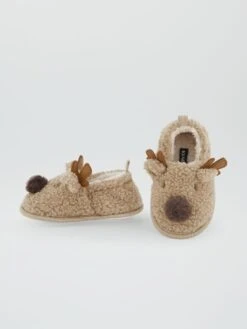 Pantofole Con Decorazione 'Renna Di Natale' -Kiabi pantofole con decorazione renna di natale beige ajf47 1 frb5