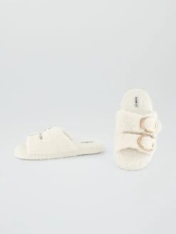 Pantofole Con Doppio Cinturino -Kiabi pantofole con doppio cinturino bianco aee39 1 frb5