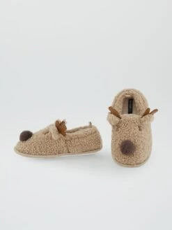 Pantofole Di Natale Con Decorazione -Kiabi pantofole di natale con decorazione beige ajf44 1 frb5