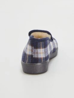 Pantofole Foderate Motivo A 'quadri' -Kiabi pantofole foderate motivo a quadri blu ayd50 1 frb3