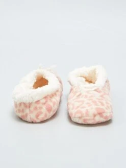 Pantofole In Pile 'leopardo' -Kiabi pantofole in pile leopardo rosa axy95 3 frb3