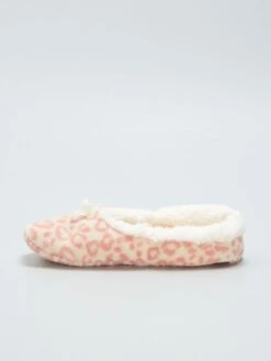 Pantofole In Pile 'leopardo' -Kiabi pantofole in pile leopardo rosa axy95 3 frb4