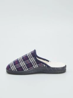 Pantofole Mules Con Interno In Sherpa -Kiabi pantofole mules con interno in sherpa blu ayd54 1 frb4
