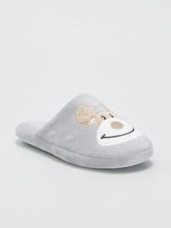 Pantofole Mules Con Stampa 'renne'