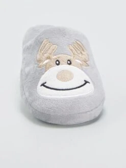 Pantofole Mules Con Stampa 'renne' -Kiabi pantofole mules con stampa renne grigio azf68 1 frb7