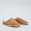 Pantofole Mules In Finto Camoscio Con Interno Foderato