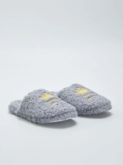 Pantofole Mules In Maglia Bouclette