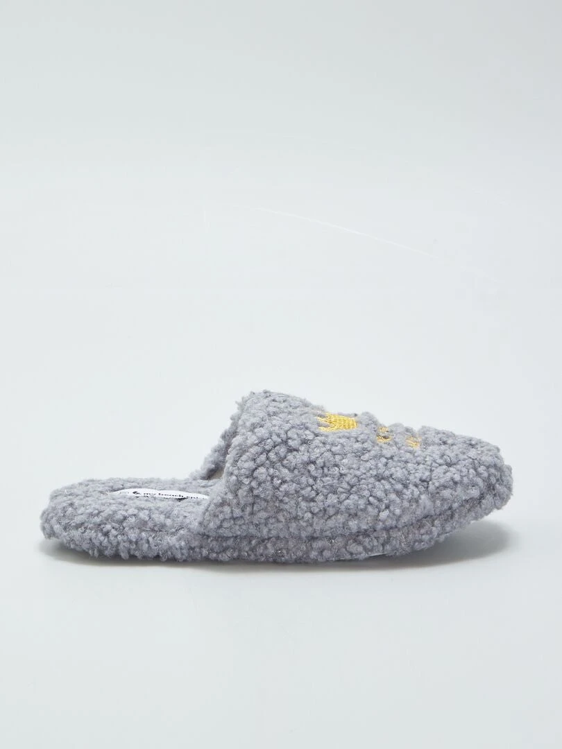 Pantofole Mules In Maglia Bouclette 2 Pantofole Mules In Maglia Bouclette - immagine 2