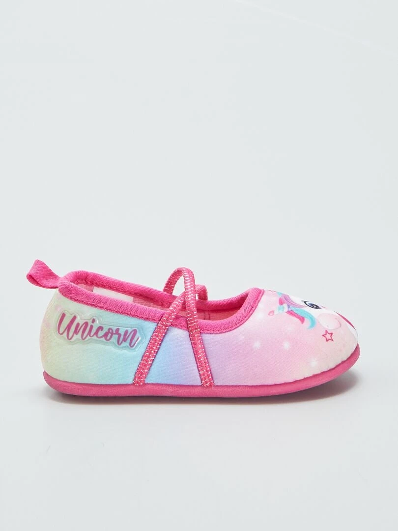 Pantofole Tipo Ballerina Con Stampa 'unicorno' 2 Pantofole Tipo Ballerina Con Stampa 'unicorno' - immagine 2