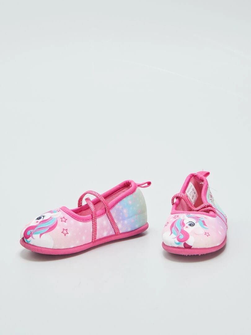 Pantofole Tipo Ballerina Con Stampa 'unicorno' 5 Pantofole Tipo Ballerina Con Stampa 'unicorno' - immagine 5