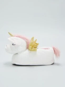 Pantofole Unicorno In 3D 8 Pantofole Unicorno In 3D -Kiabi pantofole unicorno in 3d bianco azf45 1 frb4