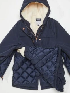 Parka Con Aperture Con Zip Sui Lati -Kiabi parka con aperture con zip sui lati blu akm69 1 frb5