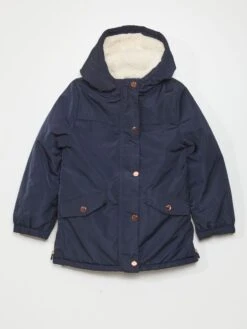 Parka Con Aperture Con Zip Sui Lati -Kiabi parka con aperture con zip sui lati blu akm69 1 frb7