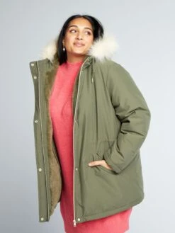 Parka Lungo Con Cappuccio