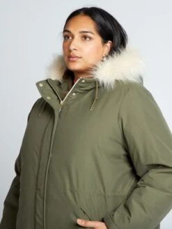 Parka Lungo Con Cappuccio 11 Parka Lungo Con Cappuccio -Kiabi parka lungo con cappuccio kaki ail73 1 frb5