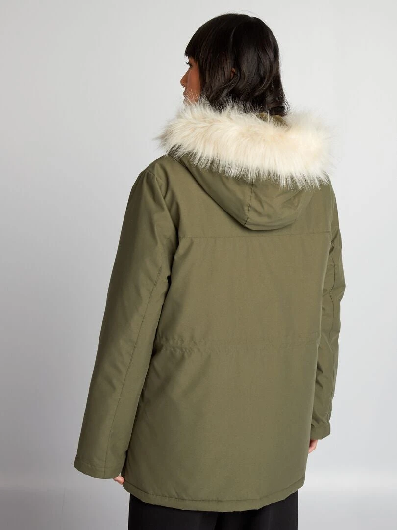 Parka Lungo Impermeabile Con Cappuccio 3 Parka Lungo Impermeabile Con Cappuccio - immagine 3