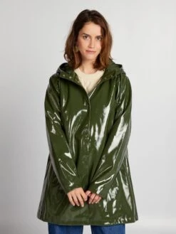 Parka Midi In Vinile -Kiabi parka midi in vinile verde auc61 1 frb5