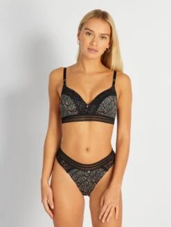 Perizoma Con Stampa Fantasia 'Mojito Lingerie' 5 Perizoma Con Stampa Fantasia 'Mojito Lingerie' -Kiabi perizoma con stampa fantasia mojito lingerie nero aup93 1 frb3