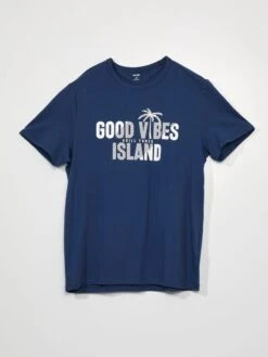 Pigiama Corto - Scritta 'good Vibes' - 2 Pezzi -Kiabi pigiama corto scritta good vibes 2 pezzi blu ant05 1 frb3