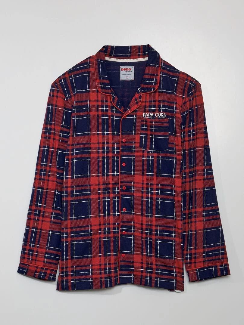 Pigiama In Flanella Camicia + Pantaloni - 2 Pezzi 2 Pigiama In Flanella Camicia + Pantaloni - 2 Pezzi - immagine 2