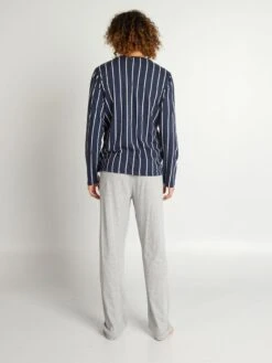 Pigiama In Jersey In Stile Sportivo - 2 Pezzi -Kiabi pigiama in jersey in stile sportivo 2 pezzi grigioblu aud07 1 frb3