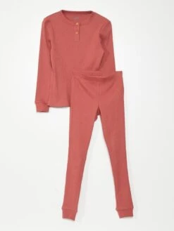 Pigiama In Maglia A Coste