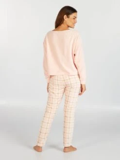 Pigiama In Pile - 2 Pezzi 7 Pigiama In Pile - 2 Pezzi -Kiabi pigiama in pile 2 pezzi rosa aur24 2 frb3