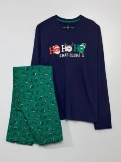 Pigiama Lungo Di Natale 2 Pezzi