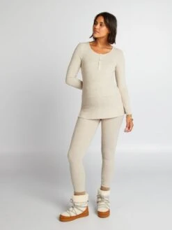 Pigiama Lungo In Maglia Doudou - 2 Pezzi