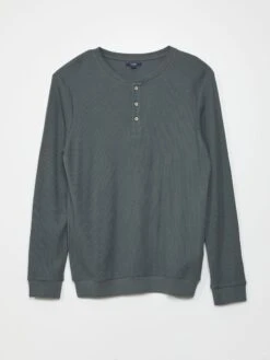 Pigiama Lungo In Maglia Goffrata - 2 Pezzi -Kiabi pigiama lungo in maglia goffrata 2 pezzi kaki ane22 1 frb3