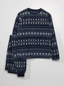 Pigiama Lungo In Micropile - 2 Pezzi