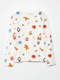 Pigiama Lungo 'Natale' - 2 Pezzi -Kiabi pigiama lungo natale 2 pezzi bianco asv98 1 frb4