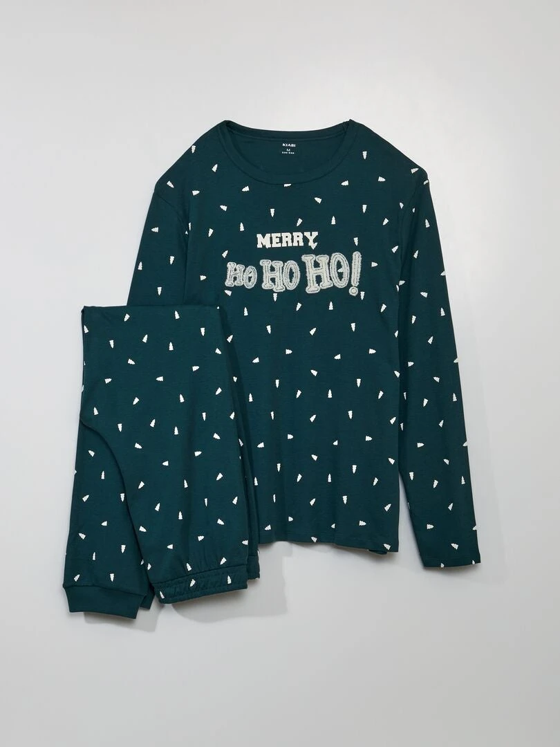 Pigiama Lungo - Stampa Natale - 2 Pezzi 1 Pigiama Lungo - Stampa Natale - 2 Pezzi