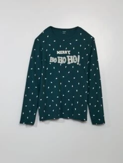 Pigiama Lungo - Stampa Natale - 2 Pezzi 6 Pigiama Lungo - Stampa Natale - 2 Pezzi -Kiabi pigiama lungo stampa natale 2 pezzi verde asw89 1 frb3