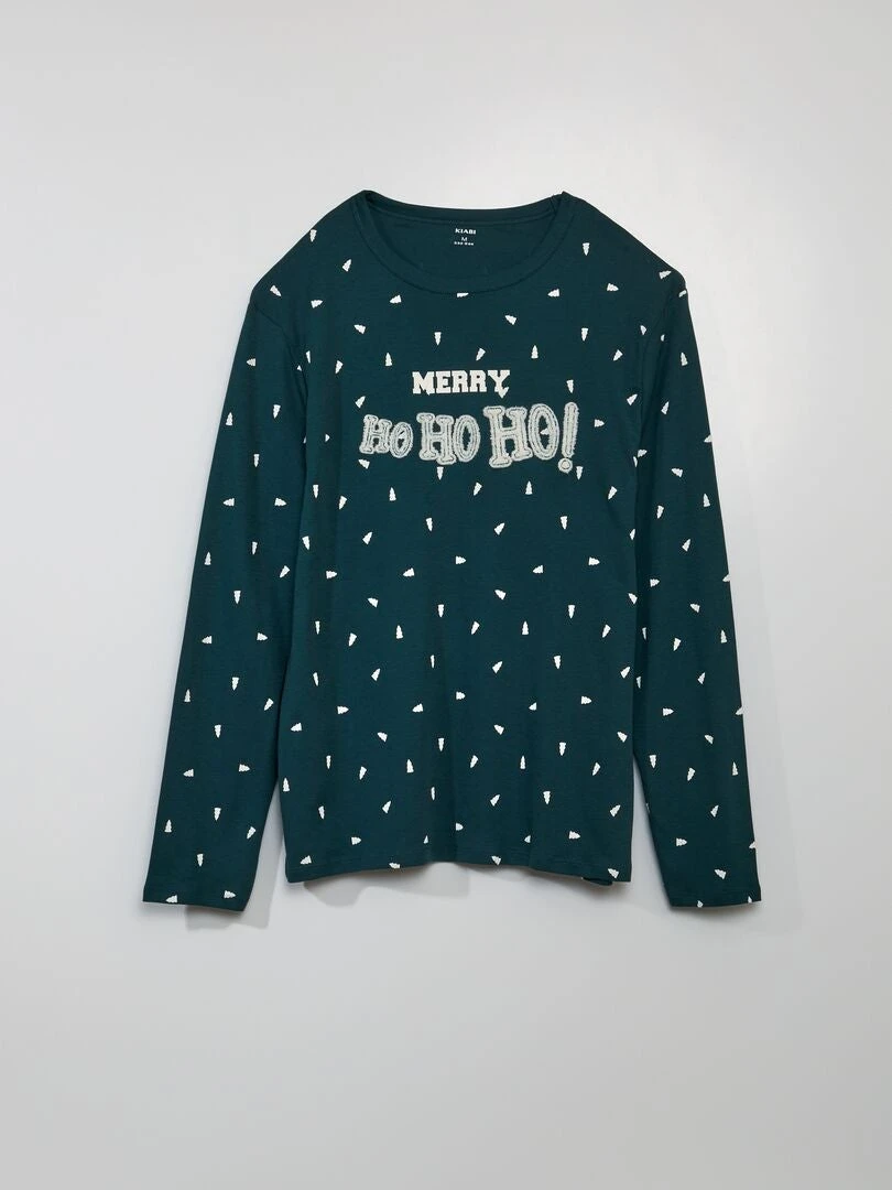 Pigiama Lungo - Stampa Natale - 2 Pezzi 3 Pigiama Lungo - Stampa Natale - 2 Pezzi - immagine 3