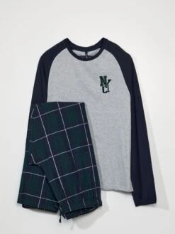 Pigiama Lungo - Stampa NYC - 2 Pezzi