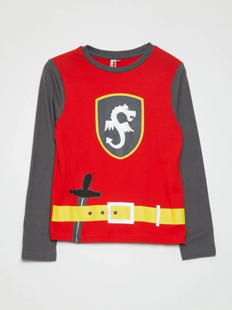 Pigiama Lungo - Stile Cavaliere - 3 Pezzi 3 Pigiama Lungo - Stile Cavaliere - 3 Pezzi - immagine 3