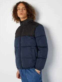 Piumino Bicolore Trapuntato -Kiabi piumino bicolore trapuntato blu akx40 1 frb3