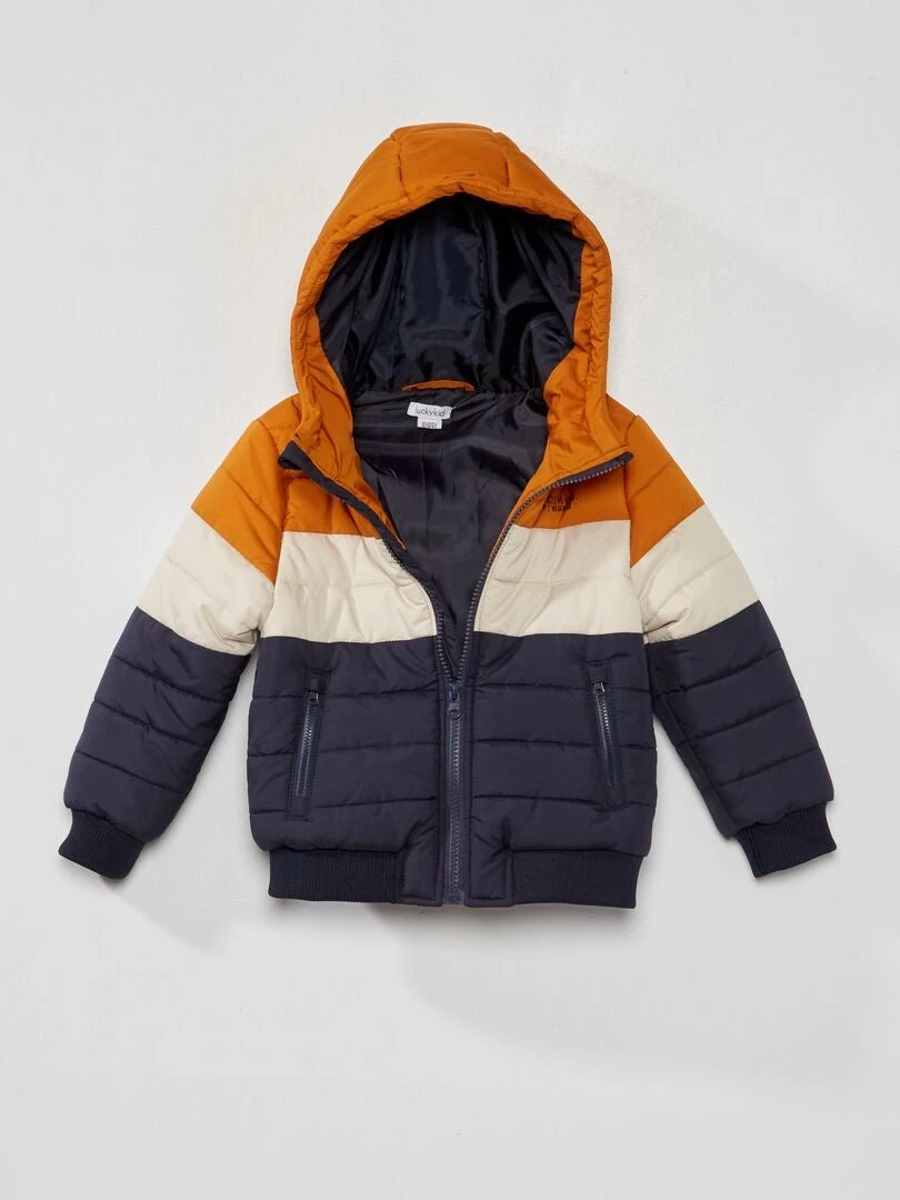 Piumino Con Cappuccio Color Block 3 Piumino Con Cappuccio Color Block - immagine 3