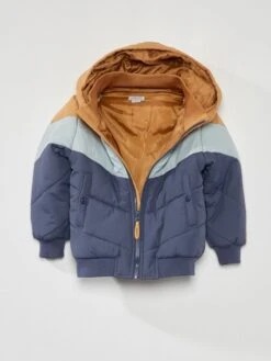 Piumino Con Cappuccio Effetto Color Block 5 Piumino Con Cappuccio Effetto Color Block -Kiabi piumino con cappuccio effetto color block marrone avh39 1 frb3